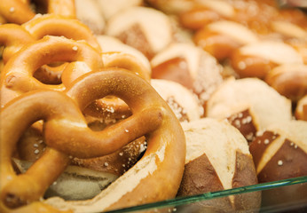 bakery with different kinds of bread and buns