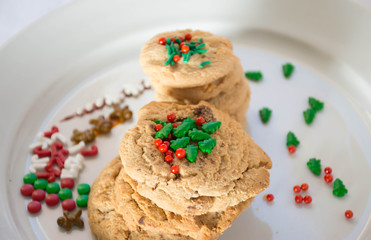 Joy for Christmas with decorated Cookies