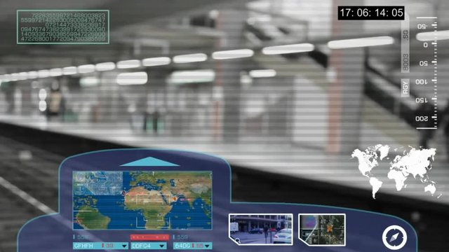 surveillance - map - security camera - digital
