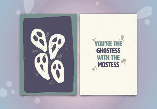 Halloween Greeting Card Layout 2