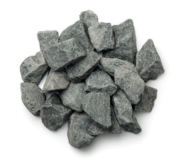 Top view of crushed granite