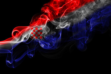 Croatia national smoke flag