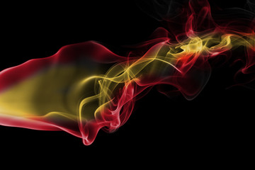Fototapeta na wymiar Spain national smoke flag