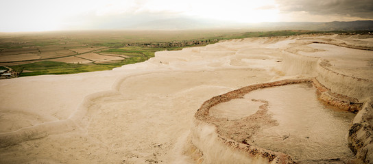 White and Calcareous Ponds in Pamukkale