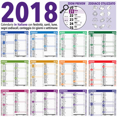 2018 Italian Calendar