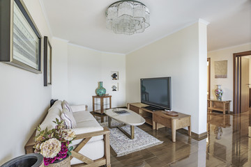 Interior of a living room in a villa