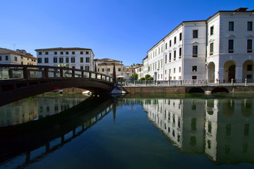 Treviso, Università, Fiume Sile, Veneto, Italia, Italy