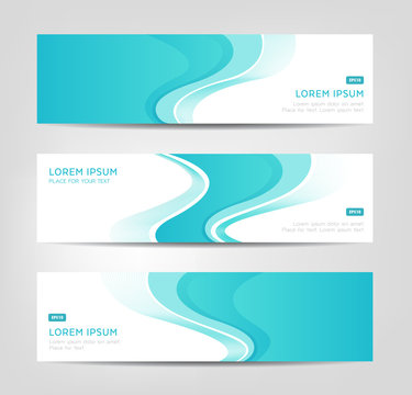 Abstract Banners - Water Waves