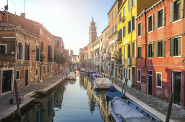 Amazing view on the beautiful Venice, Italy.