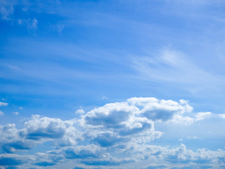 Fototapeta premium Sky with cumulus clouds. 