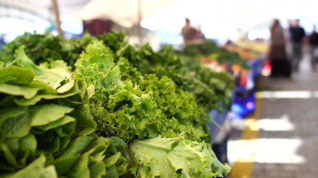 Lettuce in a market 