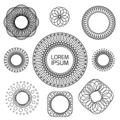 Vintage frames and design elements