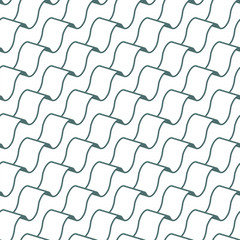 Decorative 3d stripes seamless vector pattern