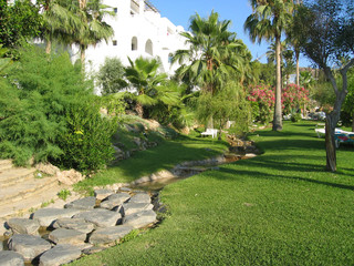 Obraz premium Gorgeous garden in Torrox, Spain