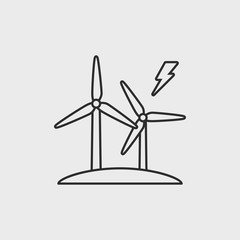 Obraz premium Windmills for electric power production
