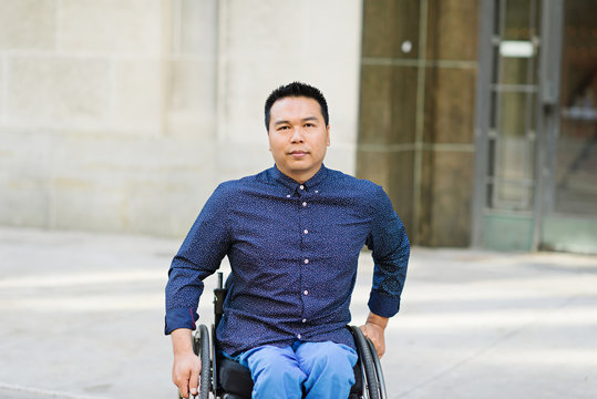 Man in wheelchair
