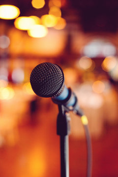 Microphone on a stand