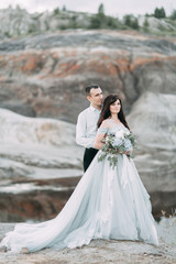 mystical wedding with owls and unusual place