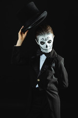 elegant skeleton kid