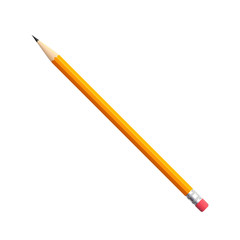 Simple pencil with eraser