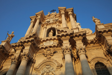 Fototapeta premium The Cathedral of Syracuse. Sicily. Italy