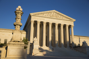 Fototapeta na wymiar Supreme Court of the United States of America in the afternoon in Washington District of Columbia