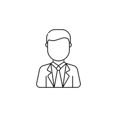 Fototapeta na wymiar Businessman avatar icon