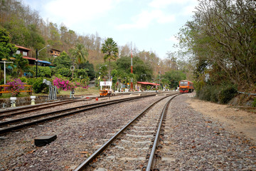 Fototapeta na wymiar Khun Tan railway station at Lamphun Province, Thailand