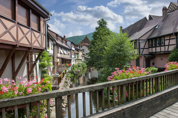 Fototapeta na wymiar Village de Kaysersberg Alsace France