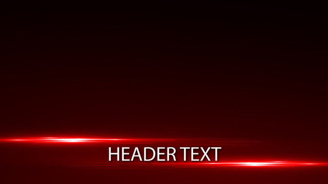 Glowing Red Lines Lower Third