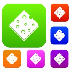 Cheese fresh block set color collection