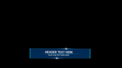 Twirling Blue Lower Third