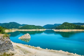 Fototapeta premium Lake Zaovine in Serbia