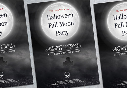 Halloween Party Flyer Layout 6