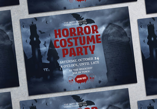 Halloween Party Flyer Layout 9