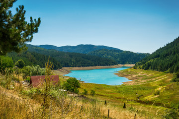 Fototapeta premium Lake Zaovine in Serbia