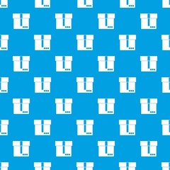 Box pattern seamless blue