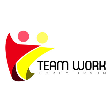 Isolated teamwork logo