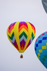 Naklejka premium Multicolored Hot Air Ballon
