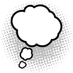 Isolated comic bubble chat