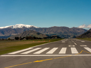 airport in Queenstown, New Zealand,