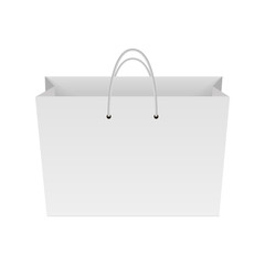 Blank of paper shopping bag. Mock up for your design.Vector