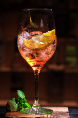 A cocktail at the bar