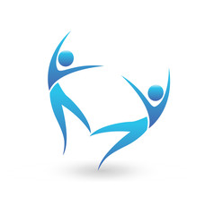 People couple dancing icon vector