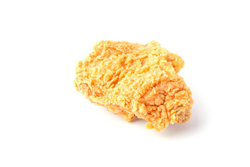 Fried Chicken on White Background