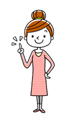 若い女性：チェックポイント