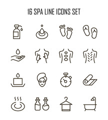 SPA icon set.