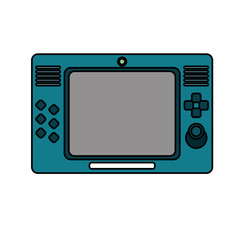 portable videogame console icon image vector illustration design 