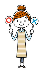 若い女性：回答
