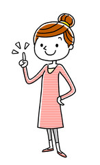 若い女性：チェックポイント